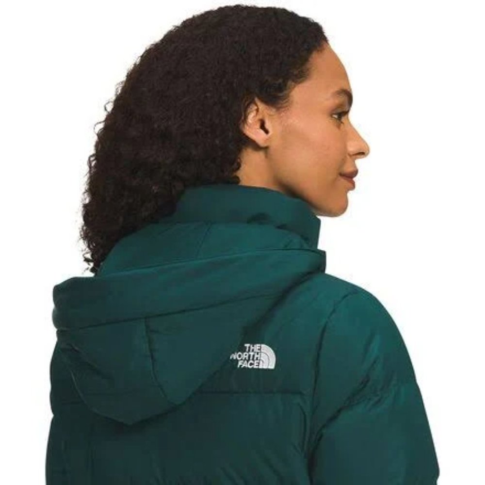 The North Face Gotham 550 Fill Goose Down Hooded Puffer Jacket Ponderosa Green - Picture 4 of 4